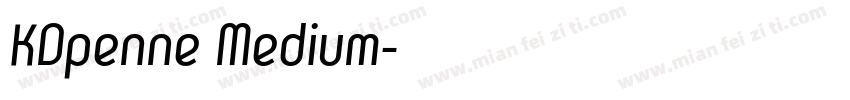 KDpenne Medium字体转换